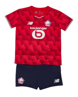Lille OSC Maglia Gara Casa Repliche 2025-26 Bambino Maniche Corte Lille OSC Maglia Gara Casa Repliche 2025-26 Bambino Maniche Corte